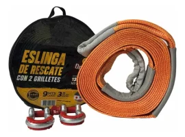 Eslinga Rescate Nylon 3*x 9 metros - grilletes - Naranja driven